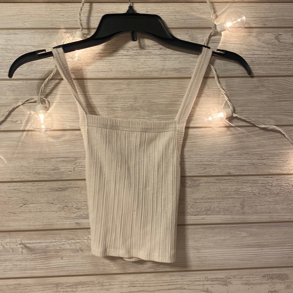 Cross back cropped tank